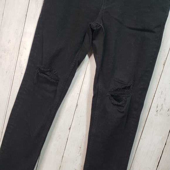 Treasure & Bond Black Slim Fit Distressed Jeans - Picture 2 of 6